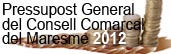 pressupost 2012 del CCM