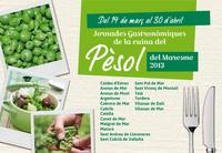 Opuscle de les Jornades Gastronòmiques del Pèsol del Maresme Opuscle de les Jornades Gastronòmiques del Pèsol del Maresme