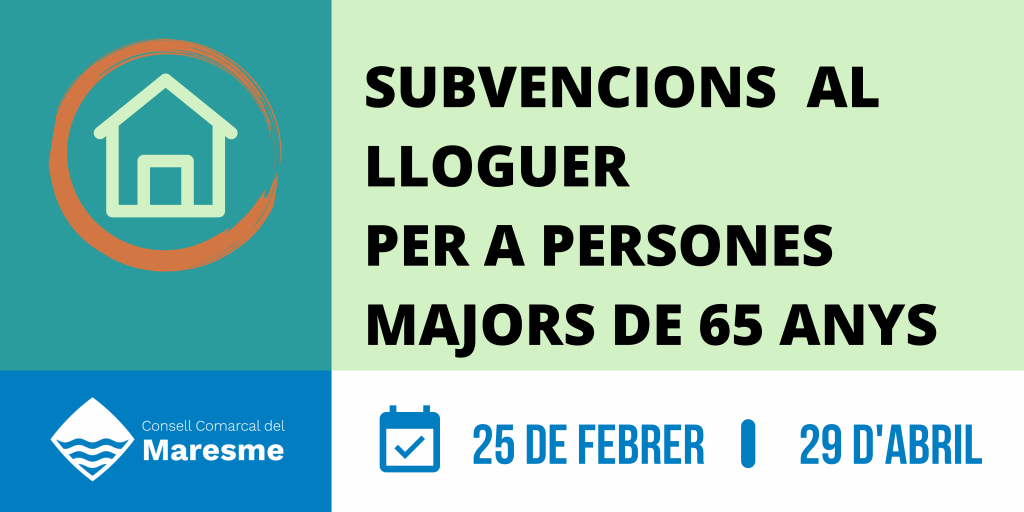 AJUTS AL LLOGUER PER A PERSONES MAJORS DE 65 ANYS(2)