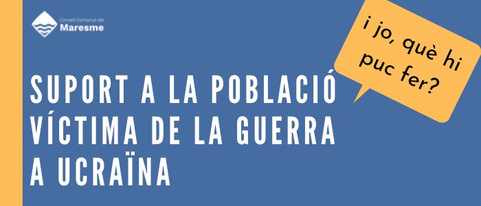 suport a la població víctima de la guerra a ucraïna